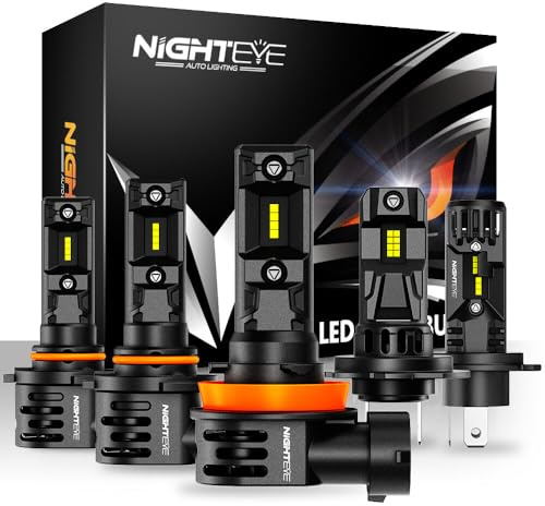 YONGYAO NightEye Auto Lighting A315-S7 Paar 20.000LM 6500K Scheinwerfer Birnen 70W IP68 für Auto Modifikation- H4