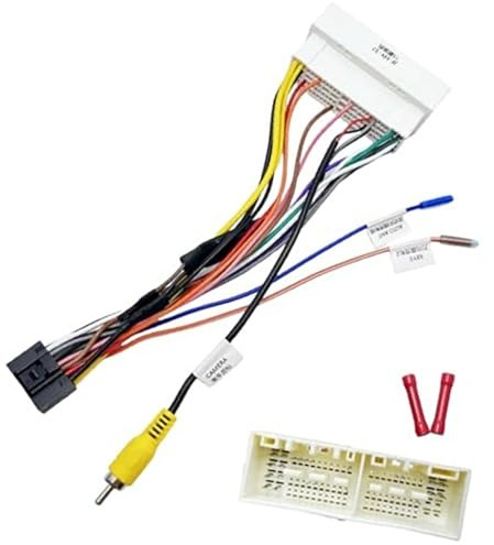 Wivplex Adattatore for cablaggio radio Iso a 16 pin, for Hyundai 2015-2020, for Kia 2016-2020 Cablaggio stereo for auto for Android con cavo di ingresso Rca inverso Swc Cavo adattatore per autoradio