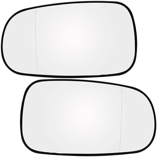KVPYVYAMZ Cristal Espejo Retrovisor para Saab para 93 para 95 para 9-3 para 9-5 2003-2012 Cristal Calefactado Retrovisores Izquierdo Derecho(Pair)