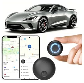 GPS Tracker Auto, Magnetischer GPS Tracker ohne ABO für Android und iOS, 365 Tage Akkulaufzeit, IP67 Wasserdich, Globale Ortung Versteckter Tracker für Autos/Fahrräder/Motorräder, Echtzeit-Ortung