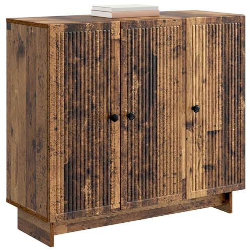 vidaXL Sideboard Altholz 89 x 34,5 x 80 cm Holzwerkstoff, Elegantes Vintage Sideboard, rechteckige Lösung für Zuhause, multifunktionale Möbel