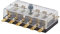 HELLA 8JD 002 291-141 Sicherungsdose - 6-polig - 8A - glasklar - Stecker: Flachstecker