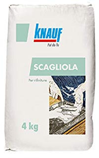 KNAUF Scagliola In Polvere A Base Di Gesso Di Elevata Purezza, Per Uso Interno 4 Kg