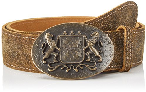 Werner Trachten Unisex Gürtel Trachtengürtel, Braun (Braun Lr 101), 110