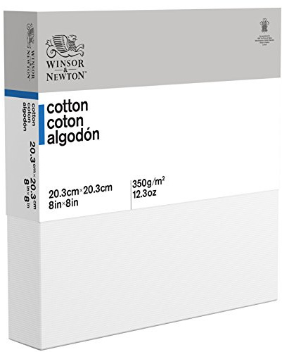 Winsor & Newton Cotton Canvas, White, 8 Inches x 8 Inches