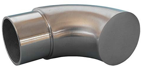 Endstück Bogen für Rundrohr 42,4 x 2 mm Rohrabschluß Geländer Handlauf Edelstahl