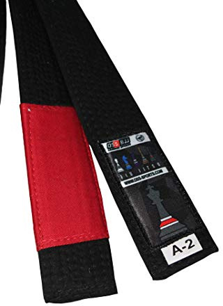 Ceinture de BJJ OSS Combat Sports - Ceinture de Jiu Jitsu Brésilien - Approuvée par IBJJF 100% Coton pour des Ceintures de compétition durables et légères - BJJ Gi A2, A3