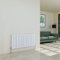 Warmehaus Horizontal Designer Radiator Flat Panel Modern Heating Double White Radiator 600 x 1158mm