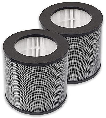 PUREBURG TT-AP006 True HEPA-Ersatzfilter, kompatibel mit TaoTronics TT-AP006 Luftreiniger, H13 3-stufige Filtration, Aktivkohle, Luftreinigung, Staub, VOCs, Geruch, PM2,5, 2 Stück