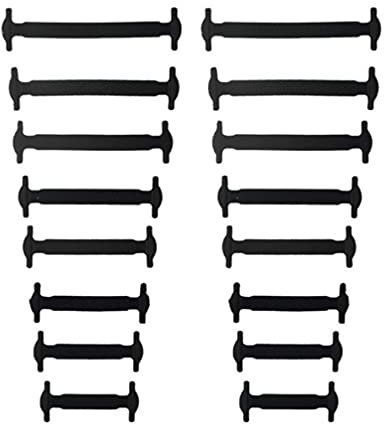 LATRAT No Tie Elastische Schnürsenkel aus Silikon, 4,5 – 8 cm, elastische Schnürsenkel aus Silikon, keine Schnürsenkel für Kinder und Erwachsene, keine Schnürsenkel für Schuhe und Schuhe