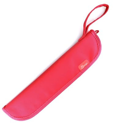 office box Colorline by Federmäppchen aus Textil für Flöten mit Reißverschluss und Griff, rot, Flötenetui