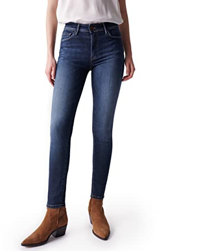 Salsa Destiny Push UP-Jeans, Skinny-Passform, MIT DUNKLER Waschung