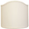 Ventolina mezzo paralume classico ventola bianco avorio in cotone semitonda veletta semiluna per lampada parte di ricambio lampada da tavolo classica. (DIAMETRO 40 CM ATTACCO E27)