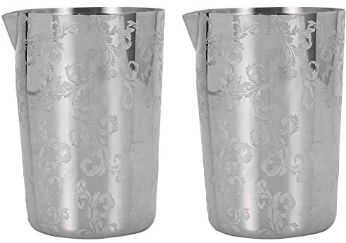 Dawafit Agitazione in Acciaio Inox 500 Ml Cocktail di Mosca Dadi Barman 2 Pezzi