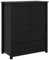 vidaXL Highboard Sideboard Schrank Kommode Anrichte Beistellschrank Mehrzweckschrank Hochschrank Standschrank Schwarz 83x41,5x100cm Massivholz Kiefer
