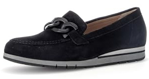Gabor Women Loafers, Ladies Slippers,Removable Insole,Business Shoes,Slip-on Shoes,College Shoes,Loafer,Black (Schwarz) / 47,38 EU / 5 UK