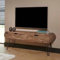 RINGO-Living Sideboard TV Lowboard Sanoe, Sideboard Industrial Style TV Board, Konsolentisch rustikal, Sideboard Holz massiv, TV Schrank, Fernsehschrank für Wohnzimmer & Schlafzimmer, TV Tisch Ablage