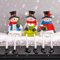 Dazzle Bright Christmas Figurines, Set of 3 Resin Santa Snowman Sitters with Dangling Legs, Xmas Table Fireplace Shelf Sitters Decorations Sitting Figurines Ornament for Indoor Home Decor
