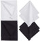 GORGECRAFT 8 Feuilles Chiffons de Nettoyage pour Lunettes 20x20cm Carré Velours Lunettes Microfibre Lentille Nettoyant pour Écran Peluches sans Traces Noir Blanc Lingettes pour Lunettes Caméra