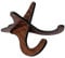 Portable Wooden Ukelele Stand Holder,Eidoct Portable Wood Ukulele Stand for Small Guitar, Violin, Banjo, Mandolin(Dark Brown)
