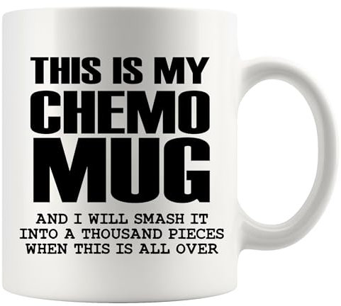 Keramiktasse mit Aufschrift This Is My Chemo, Geschenk für Krebsüberlebende, Bewusstsein zur Genesung, Chemo-Patienten, Brust, Gebärmutterhalskrebs, motivierendes, inspirierendes Geschenk von