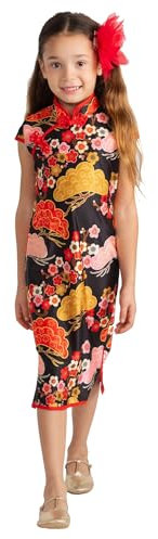 Dress Up America Robe Chinoise pour Filles - Robe du Nouvel an Chinois - Costume Traditionnel Qipao