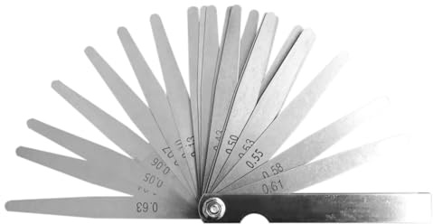 32 pezzi lama, sonde, distanziatore per candele, distanziatore porta fuoco, strumento metrico, sonda per progetti domestici, ideale per valvole, motori