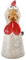 itsisa Zaunhocker Huhn Weiss H: 22 cm aus Keramik - Zaun Deko Garten Henne, Tierfigur Pfostenhocker, Zaunfigur, Gartendeko, Zaunstecker