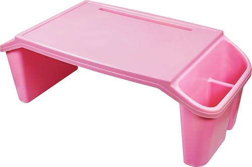 Aidapt Plateau de lit en Plastique avec Pieds et Rangement latéral. Empilable, Portable, Petit déjeuner au lit, Support pour Ordinateur Portable, Plateau, Manger, Lecture, Dessin, Jeux, Ordinateur