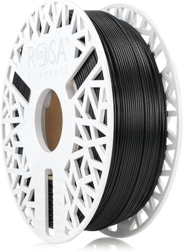 ROSA3D PETG Carbonlook Filament 1.75 mm für 3D Drucker, PETG Schwarz, 1kg Spule
