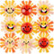 Easy Joy Boho Sun Party Decorations 12Pcs Sunshine Hanging Honeycomb First Trip Around The Sun Boho Sun Party Tissue Pom Poms Hanging Party Decor for Summer Baby Shower Birthday Party Supplies