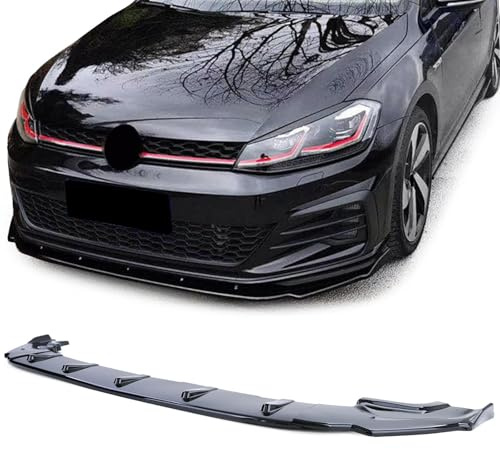 CUP Frontspoiler Lippe Schwarz Glanz für VW Golf 7 GTI 13-20