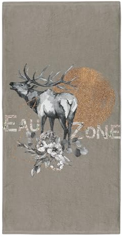 Paul Sinus Handtuch Badehandtuch Strandhandtuch Duschtuch Größe: 140x70cm Hirsch Natur Geweih