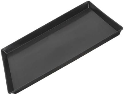 BESPORTBLE Pet Tray Drain Pan Plastic Dog Crate Tray Large Dog Crate Tray Replacement Dog Crate Liner Tray Dog Kennel Pad Crate Replacement Tray Dog Kennel Pan Bird Cage Tray Abs Black
