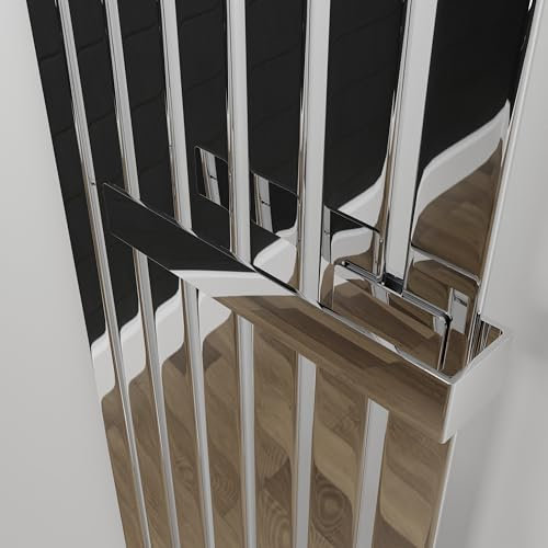 350mm Chrome Towel Bar For NWT Direct Corwen & Brecon Vertical Radiators