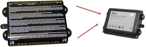 ECI ELETTROFORNITURE 861010N NICE EX SILENTRON 861010 SUPER POWER-PACK 9V 12AH PER CENTRALE E SIRENA SENZA FILO