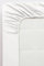 Jotex Zack Satin Spannbettlaken - 100% hochwertige, exklusivem Satin aus Bio-Baumwolle GOTS Zertifiziert Spannbetttuch mit Gummizug - Weiß, 120 x 200 cm
