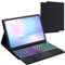 ROOFEI Étui pour Samsung Tab S10 FE+ Plus 13,1 avec clavier : clavier avec pavé tactile et éclairage 3 touches 7 couleurs - Galaxy Tab S10 FE+ 5G Tablet 2025 Clavier QWERTZ sans fil allemand