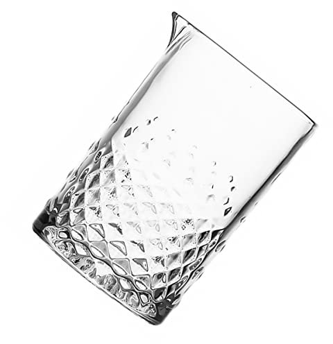 LIGIGWASH Bicchiere Da Cocktail Da 700 Ml in Vetro Intagliato Fondo Spesso Antiscivolo Per Mescolare Bevande Al Bar e Uso Professionale