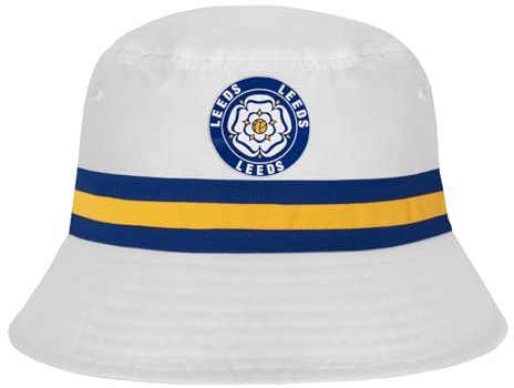 fan originals Bucket Hat - White Blue Yellow Leeds Colours Rose M/L