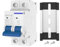 Interruttore automatico in miniatura CC 2 poli 10 A-63 A 500 V interruttore magnetotermico for guida DIN 1 pz.(10A)