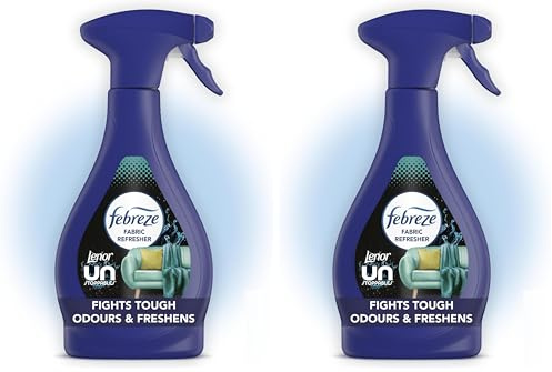 Febreze Fabric Freshener Spray Lenor Unstoppables Fresh 500ML, Fights Tough Odours Trapped In Fabrics And Leaves A Fresh Scent (Pack of 2)
