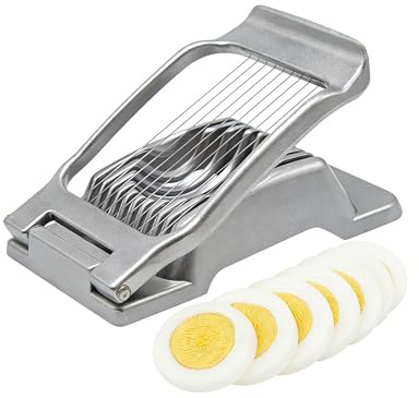 Metall Eierschneider robust, Edelstahl, spülmaschinenfest für Eier | Robuster Edelstahl-Eierschneider für präzises, sauberes Schneiden ohne Zerkrümeln. Spülmaschinenfest & kompakt.