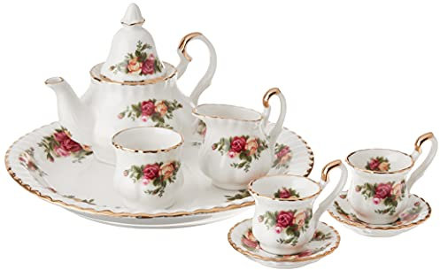 Royal Albert OCRFUN22117 Old Country Roses Le Petite, 9-teilig Tee-Set, Porzellan, Mehrfarbig
