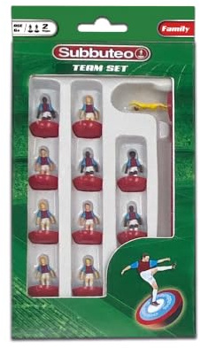 Subbuteo Claret and Blue Player Set