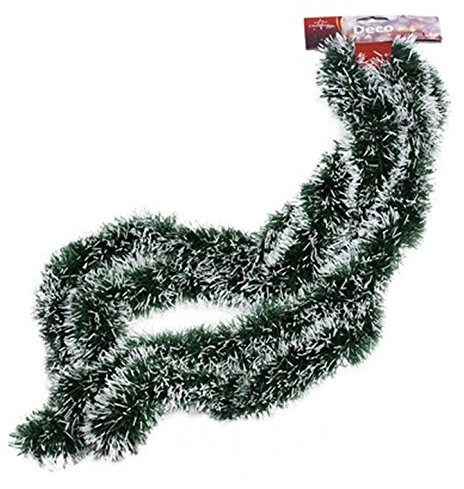 CANISI Tannengirlande Girlande Weihnachten Tannenbaum 180cm Tanne weiß Künstlich