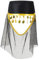 Boland 04236 - Hut Fatima mit Schleier, Zubehör, Kopfbedeckung, Accessoire, Karneval, Themenparty, Mottoparty, Orient-Kostüm