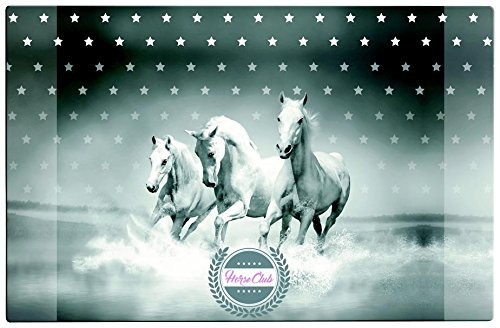 Schreibtischunterlage / Größe: 68x44cm / Pferde