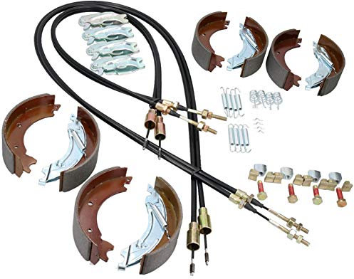 AB Tools Brake Shoe & Cable Full Refurb Kit for Ifor Williams Tipper Trailer TT85 2700kg