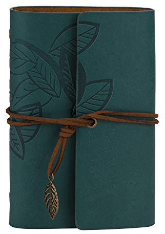 Afinder Retro DIN A7 Tagebuch Kraftpapier Blanko Notizbuch schöne klein Reisebuch Skizzenbuch Personal Organizer Ringbuch Nachfüllbar Buch Geschenkbuch Travel Journal Diary Notebook
